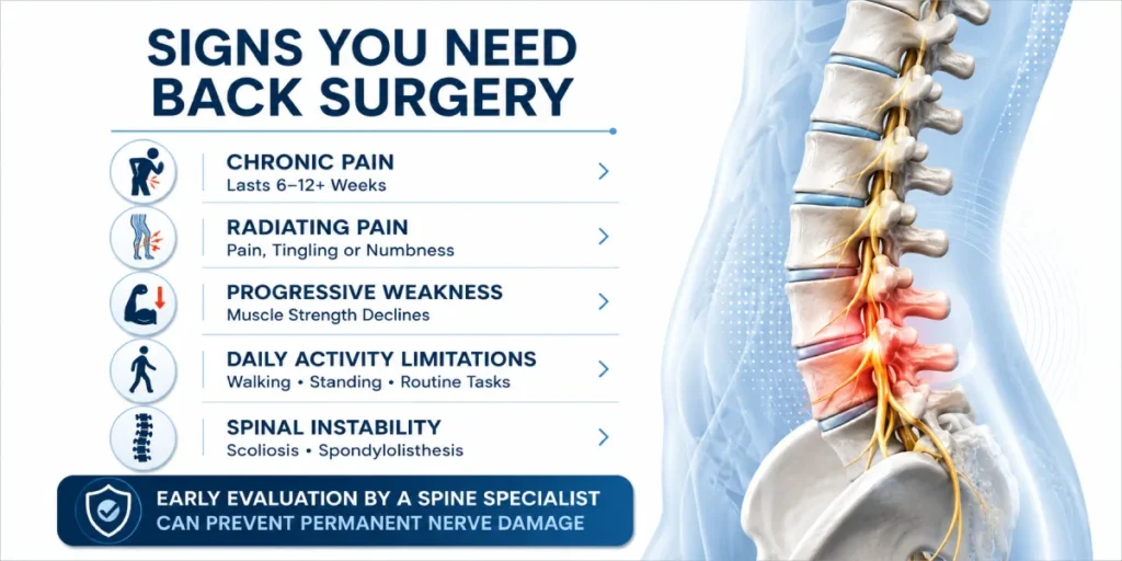 Signs You Need Back Surgery: 9 Symptoms You Should Know 1 signs you need back surgery