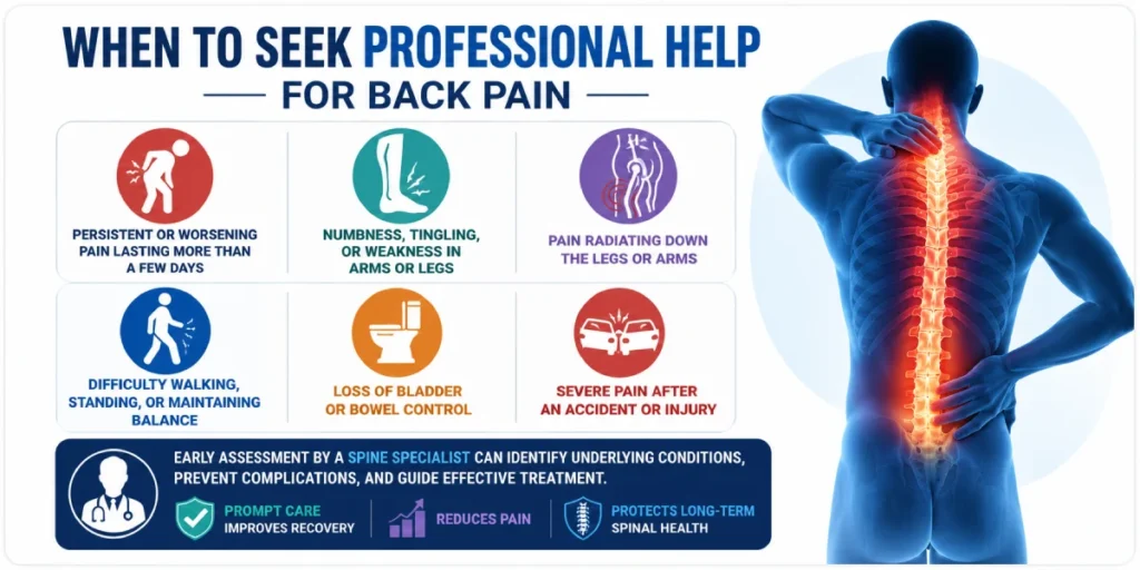 5 Daily Habits To Improve Spinal Health And Reduce Pain 2 when to seek help for back pain