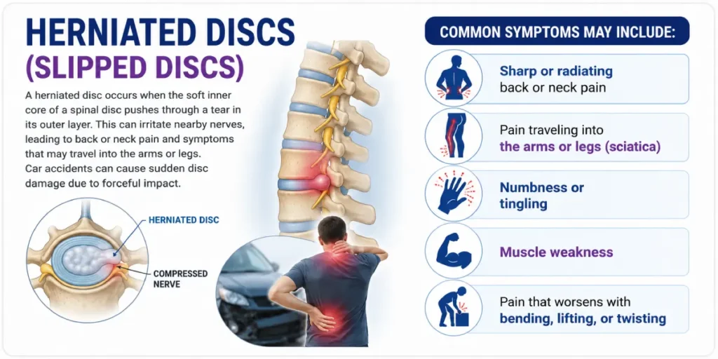 Back Injuries From Car Accidents: 6 Critical Signs To Know 1 herniated disc