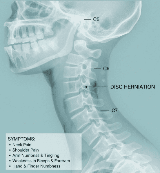 C5–C6 Disc Herniation Symptoms