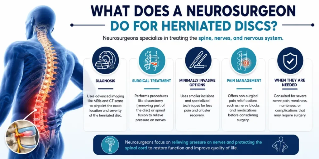what does a neurosurgeon do for herniated discs