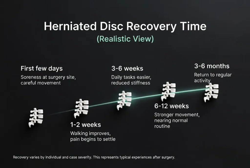 herniated disc recovery time