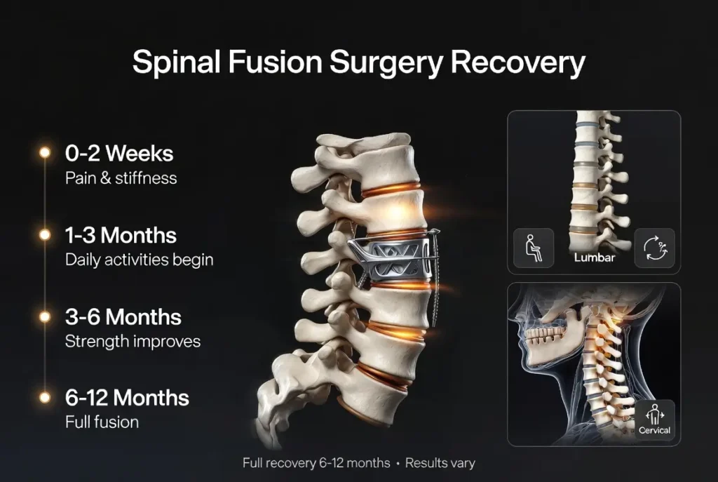 spinal fusion surgery recovery timeline