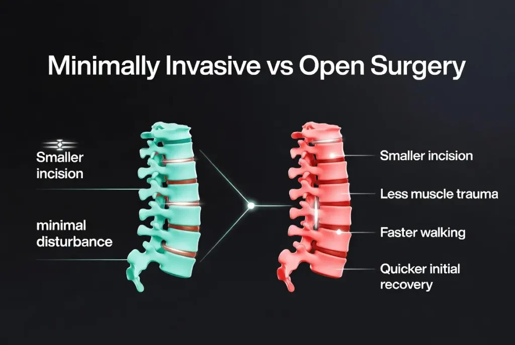minimally invasive vs open surgery
