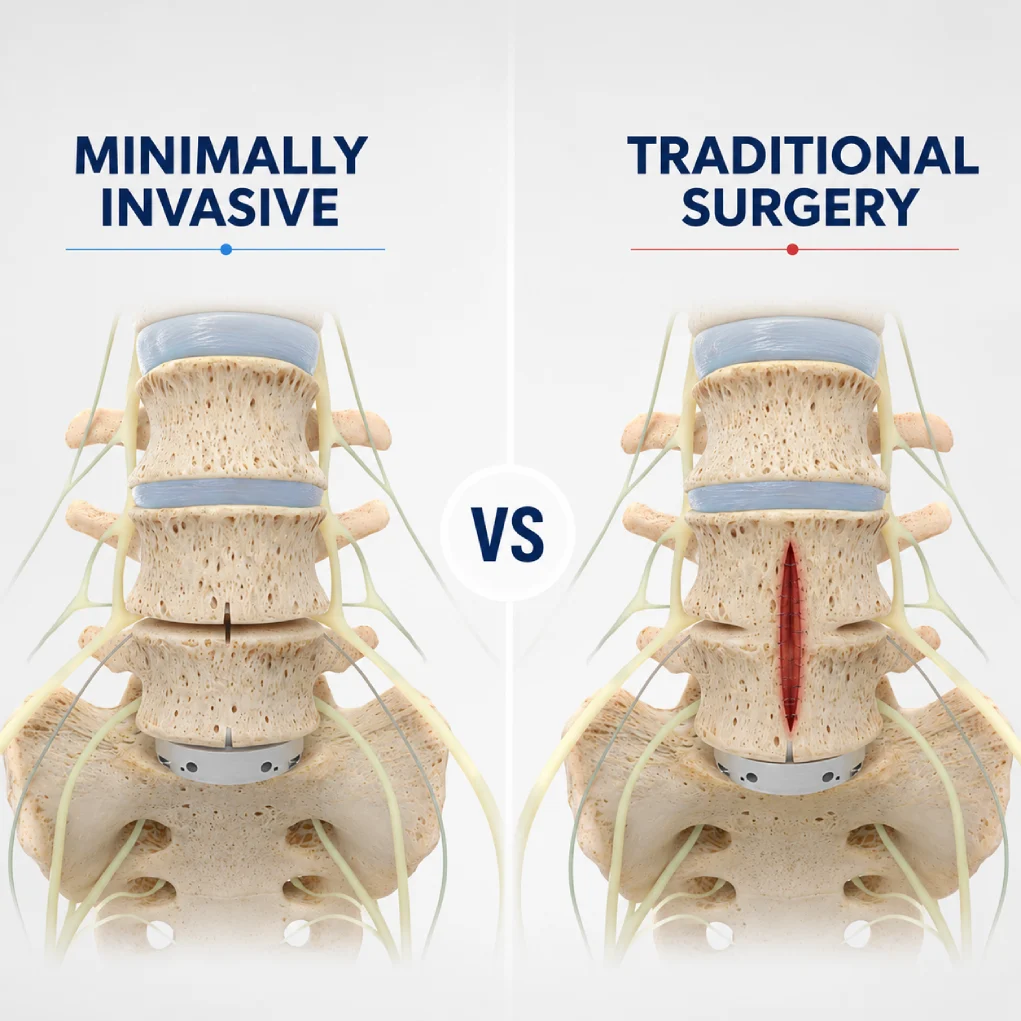 minimally invasive vs and traditional surgery