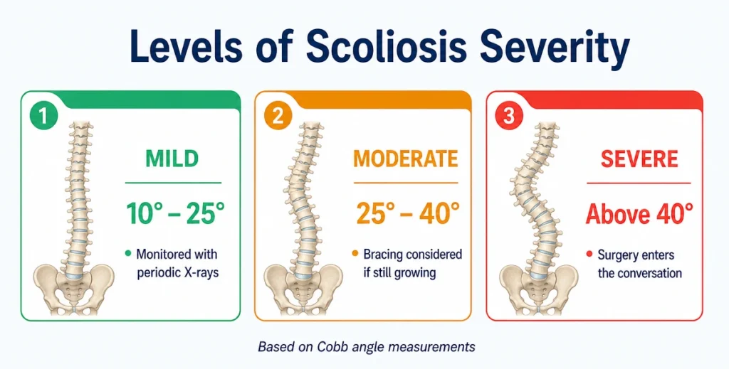 levels of scoliosis