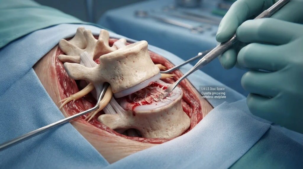 lumbar spine fusion procedure